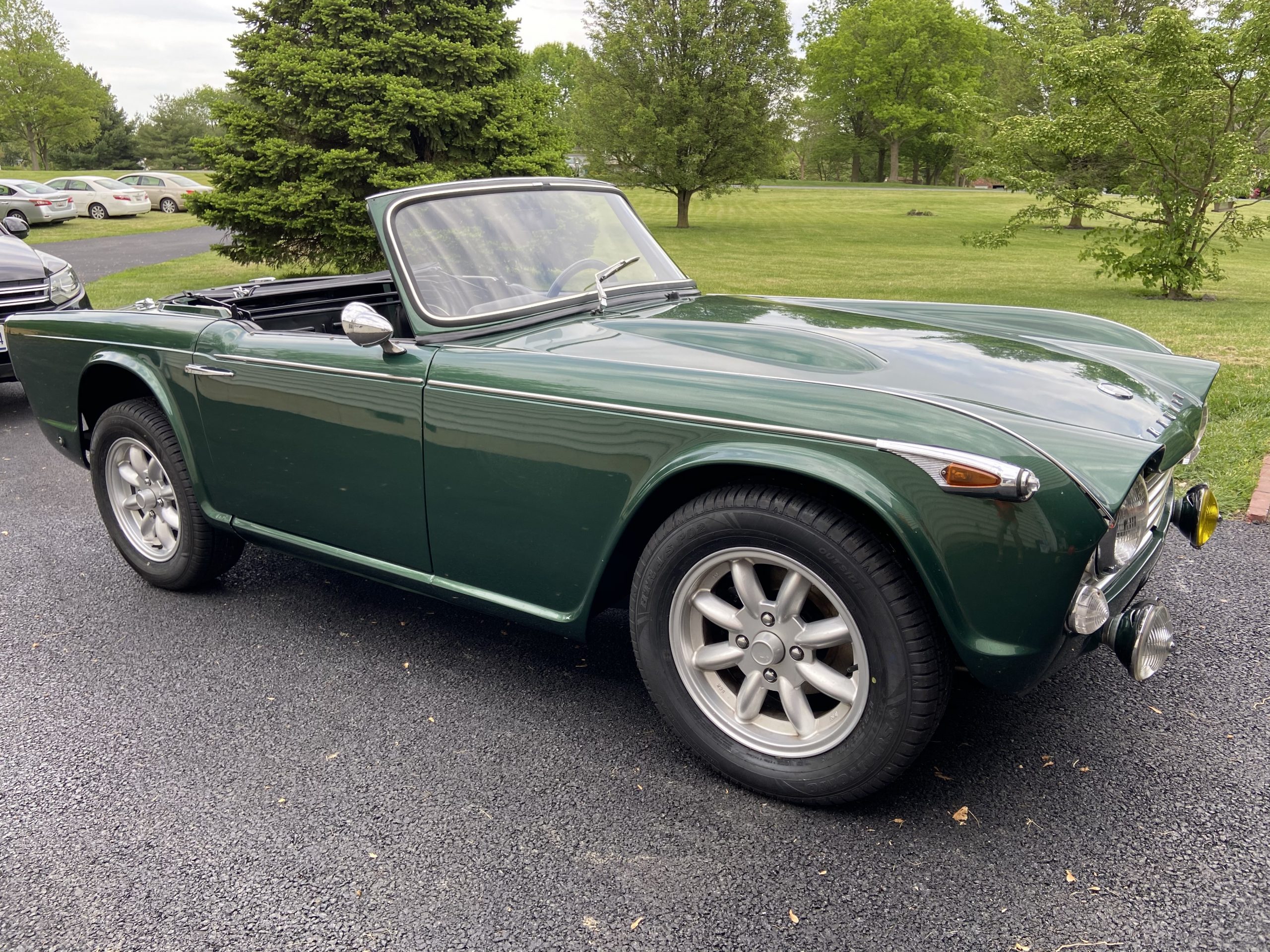 1965 Triumph TR4A - side view as restored in 2000