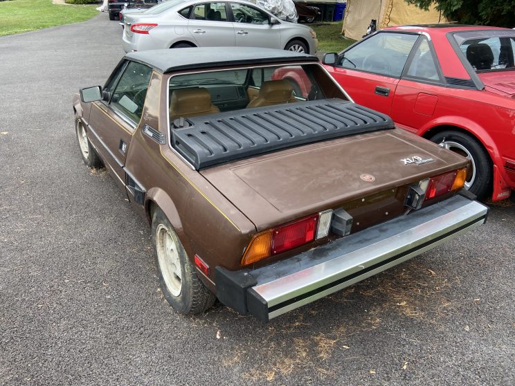1980 Fiat X1/9 rear driver's side view